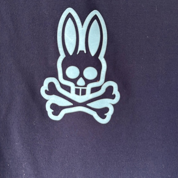 Psycho Bunny Navy/Light Blue Athletic Shirt size M - Picture 2 of 5
